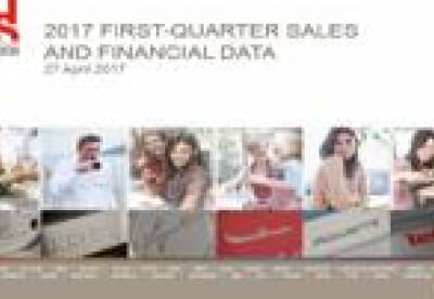 First-quarter 2017 Sales and Financial Data